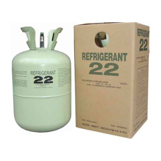 Cylindre jetable de 13,6 kg Gaz réfrigérant R22 Fréon R22