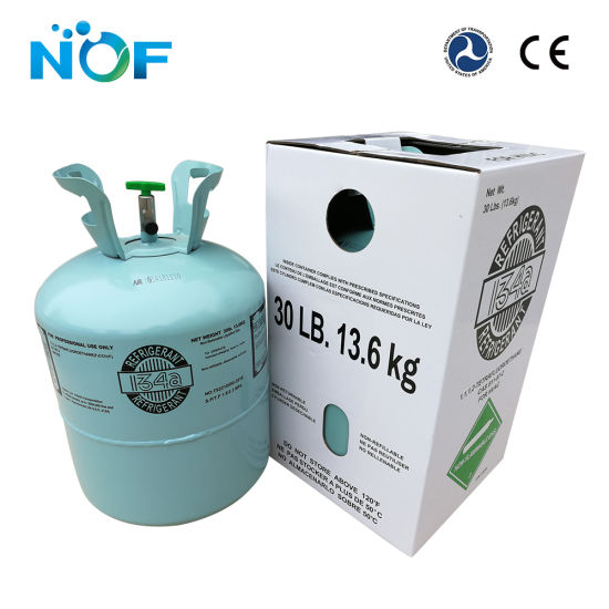 Cylindre jetable réfrigérant 13,6 kg de gaz réfrigérant fréon R134A