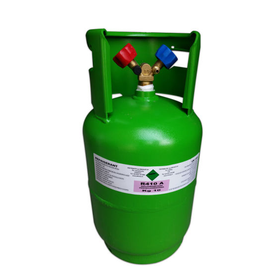 Gaz réfrigérant mixte Hfc fréon R410 dans un cylindre de 11,3 kg