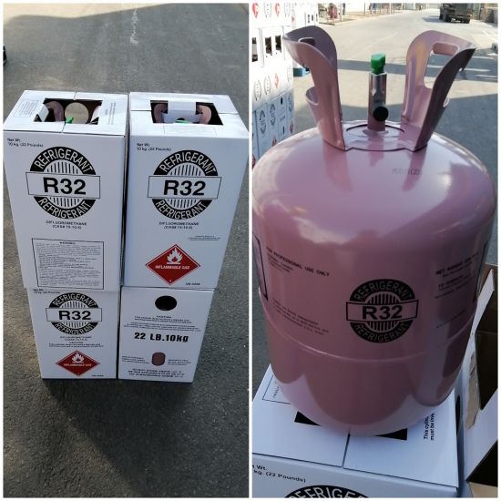 99,9 % de pureté 10kg/30lbs Cylindre jetable Fréon R32 Gaz réfrigérant R32