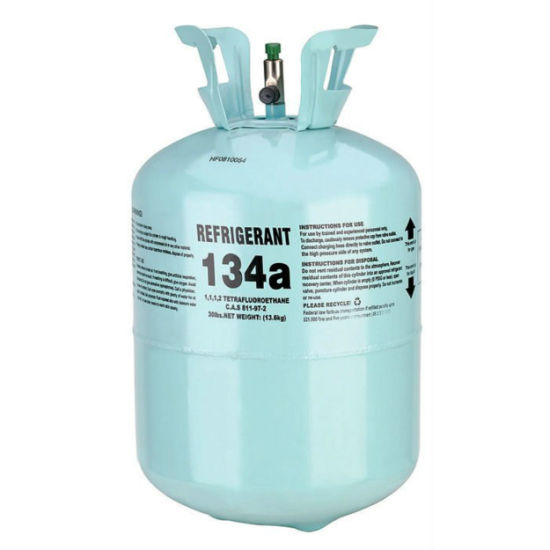 Cylindre jetable de grande pureté de 99,99 % emballant le gaz réfrigérant R134A