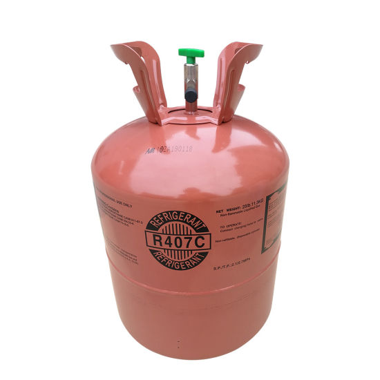 Cylindre jetable de 11,3 kg de gaz réfrigérant mélangé au fréon R407c