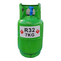 99,9 % de pureté 9 kg ou 7 kg de gaz de bouteille rechargeable réfrigérant R32