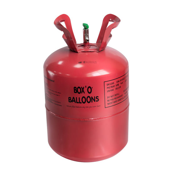 Cylindre jetable de 22,4 L d'hélium haute pureté pour ballons en latex