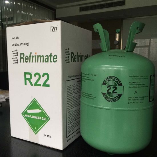 Gaz réfrigérant 13,6 kg Vente d'usine de gaz réfrigérant fréon R22